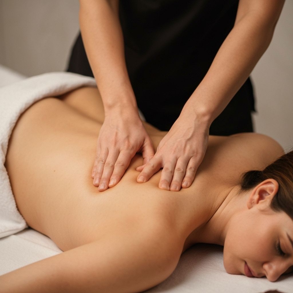 Técnica de masaje descontracturante en espalda