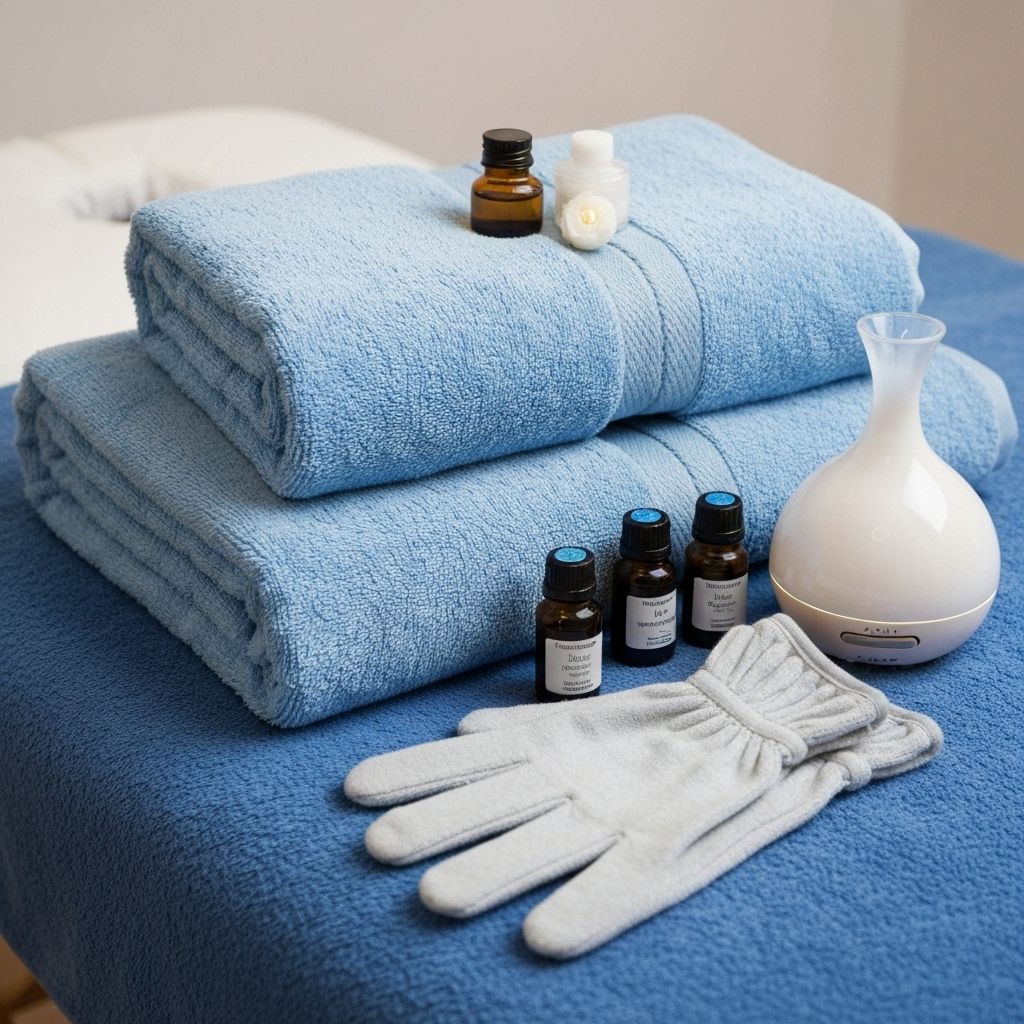 Toallas y accesorios de spa